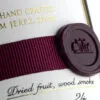 macallan 25 year old sherry oak (pre 2018) - close up of wax seal.
