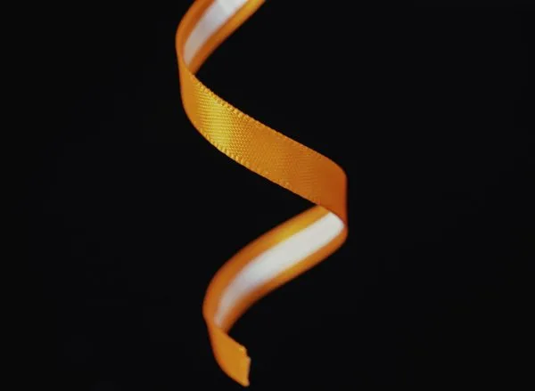 adhesive tear strip ribbon - orange