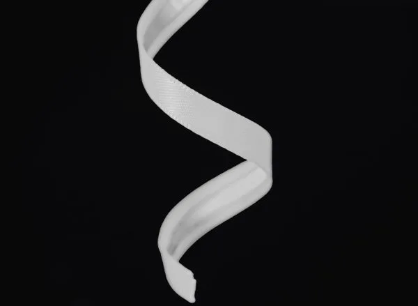 adhesive tear strip ribbon - white